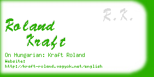 roland kraft business card